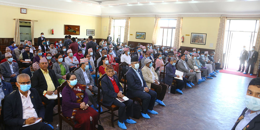 एमाले महाधिवेशन आयोजक कमिटीको बैठक 