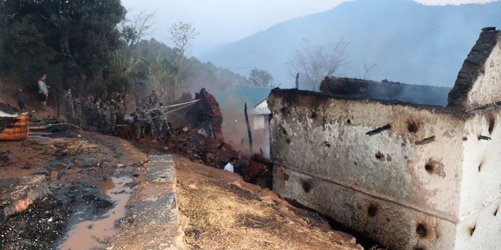 आगलागीमा परी तीन बालबालिकाको मृत्यु