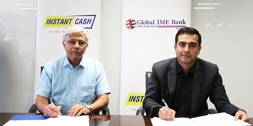 ग्लोबल आइएमई बैंक र इन्स्टेन्ट क्यासबीच सम्झौता