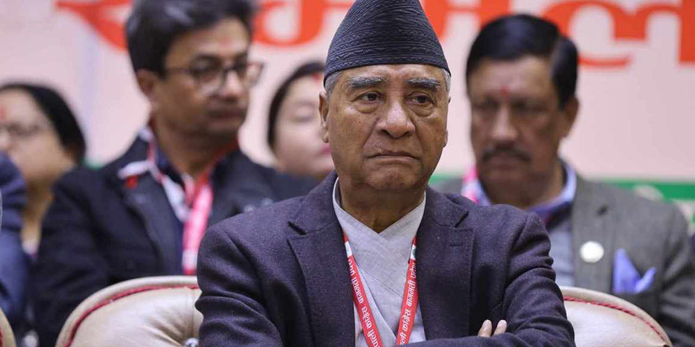 राष्ट्र सङ्कटपूर्ण घडीमा उभिएको छ, कांग्रेसले नेतृत्वदायी भूमिका खेल्नुपर्छ : सभापति देउवा