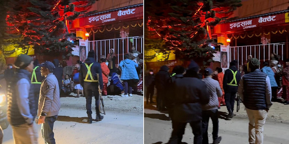 दुर्गा प्रसाईंको कार्यक्रममा आएका महिलाहरूलाई पार्टी प्यालेसबाट निकाल्ने को हुन् ? 
