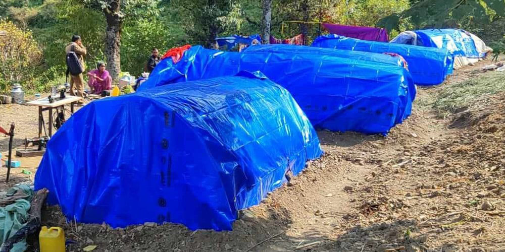 भूकम्पपीडित त्रिपालमै, सहायता रकम पाउने आशमा