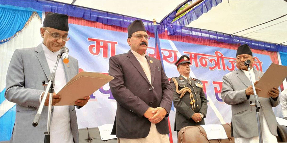 कर्णालीका मुख्यमन्त्री कँडेलले लिए शपथ