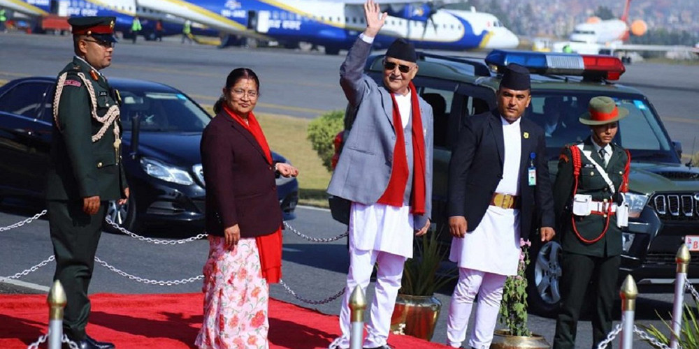 प्रधानमन्त्री नेतृत्वको टोली आज स्वदेश फर्किदै 