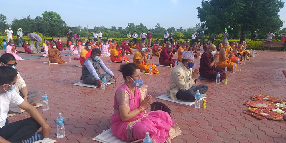 आज २५६५औँ बुद्ध जयन्ती, लुम्बिनीमा दीप प्रज्वलन गरिँदै