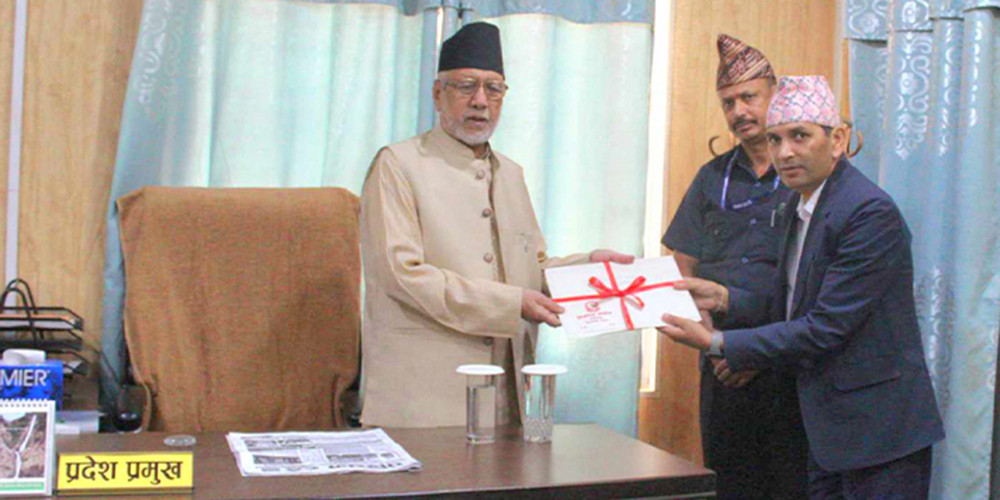 प्रदेश प्रमुख मियाँसमक्ष उपनिर्वाचनको प्रतिवेदन पेस