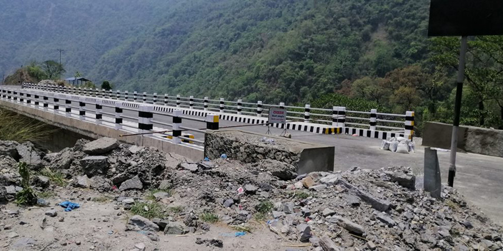 नारायणगढ-मुग्लिन सडकको कालीखोला पुल केही दिनमा नै सञ्चालनमा आउने