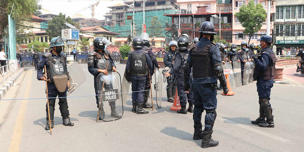 राप्रपाको प्रदर्शनमा चार हजारभन्दा बढी प्रहरी परिचालन