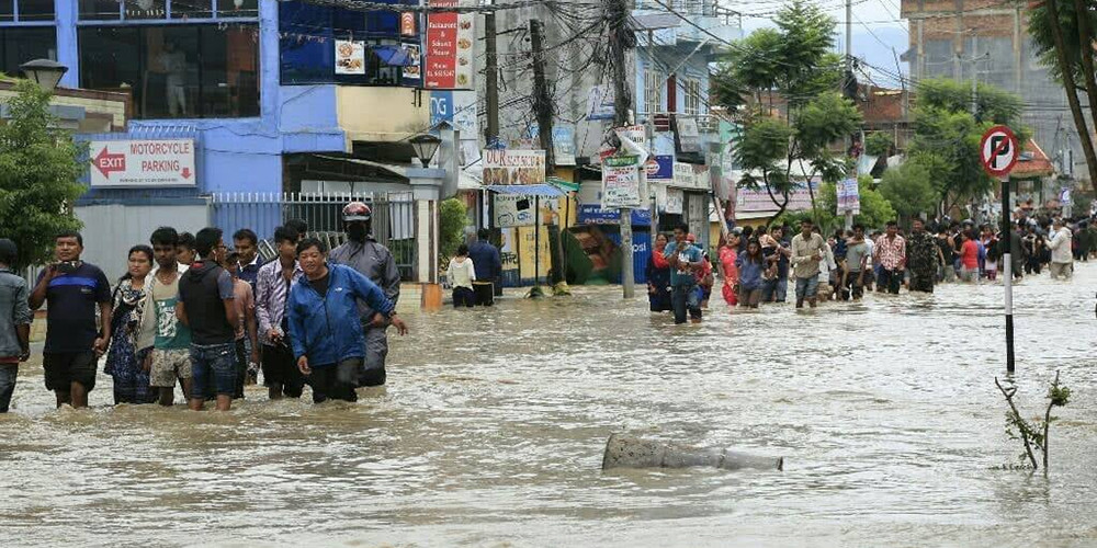 वर्षाले काठमाडौँ उपत्यकाको जनजीवन प्रभावित