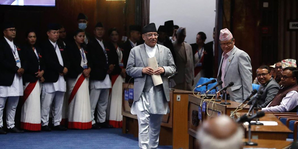 कांग्रेसको विरोधका बीच सरकारको नीति तथा कार्यक्रम पारित 