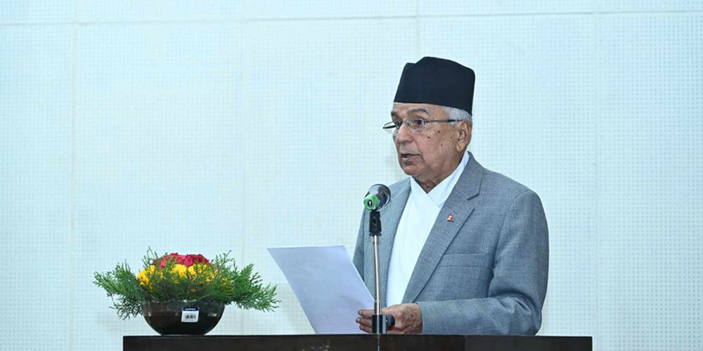 प्रेस तटस्थ, स्वतन्त्र र सबल भएमात्र लोकतान्त्रिक व्यवस्था सुदृढ हुन्छ : राष्ट्रपति