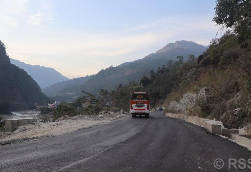 मालढुङ्गा–बेनी सडकः स्तरोन्नतिपछि यात्राअवधि छोटियो