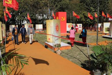 एमाले महाधिवेशनस्थलः साजसज्जाले चिटिक्क, प्रविधिको उच्चतम प्रयोग