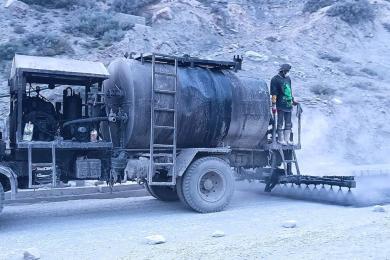 कालीगण्डकी करिडोरः हर्मिचौर–बलेवा खण्डमा कालोपत्र