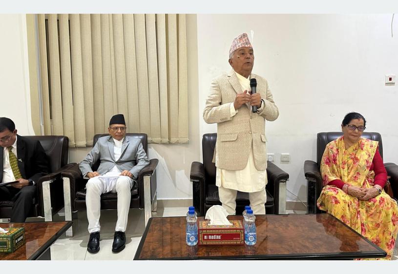 फागुन २१ को निर्वाचन युवा पुस्ताको आन्दोलनको उपलब्धि : राष्ट्रपति पौडेल
