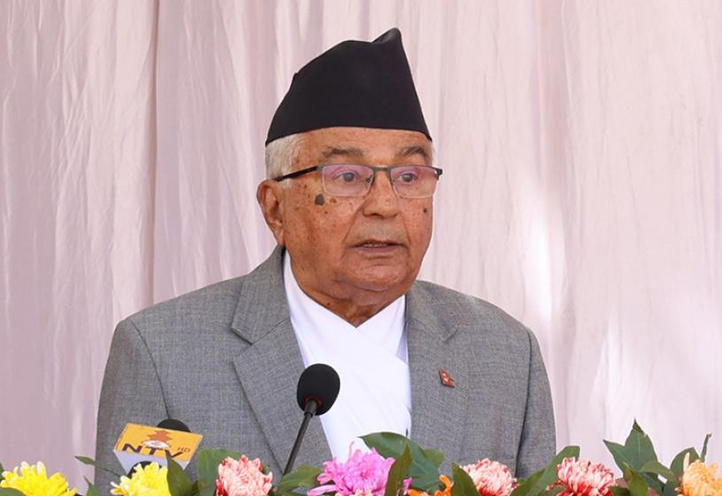 जनताले प्रकट गरेको अभिमतले जनप्रतिनिधिको काँधमा ठूलो दायित्व आएको छ : राष्ट्रपति पौडेल