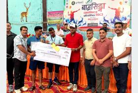 बाह्रसिङ्गा ब्याडमिन्टन प्रतियोगिताको उपाधि राम र राजेन्द्रलाई