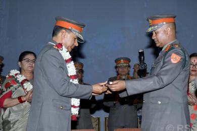 सशस्त्र प्रहरी महानिरीक्षक अर्यालको बिदाइ