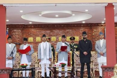 नवनियुक्त प्रधानन्यायाधीश डा शर्माद्वारा शपथ ग्रहण