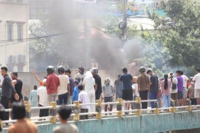 एमाले पार्टी कार्यालयमा आगजनी र तोडफोड