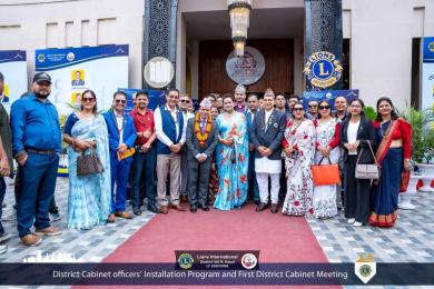 लायन्स क्लब्स इन्टरनेशनल जिल्ला ३२५–आरको प्रथम क्याबिनेट बैठक तथा पदस्थापन समारोह  सम्पन्न