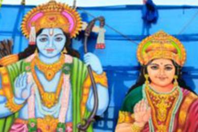 अयोध्याको झलक दिनेगरी मटिहानीमै राम सीताको मूर्ति