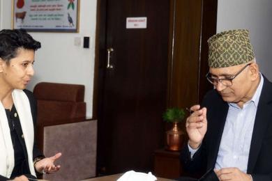 अर्थमन्त्री पौडेल  र आइएमएफ उपनिर्देशक गुप्ताबीच भेट