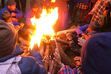चिसो बढेपछि नेपालगञ्ज उपमहानगरपालिकाद्वारा सामूहिकरुपमा आगो ताप्ने व्यवस्था