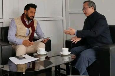 रास्वपा सभापति लामिछाने र चिनियाँ राजदूतबीच भेटवार्ता