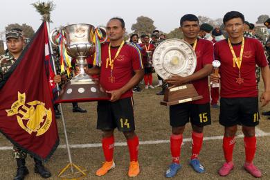 प्रधानसेनापति ट्रफी विजयी खेलाडी (फोटो फिचर)