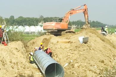 निर्माण सामग्री अभावमा सिँचाइ आयोजनाको काम सुस्त