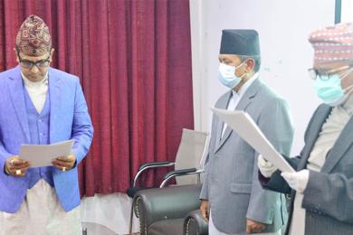 दीपक मनाङ्गेले लिए सपथ