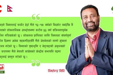 प्रदेशको अधिकार सुनिश्चित गराउन सभापतिमा उम्मेदवारी : उपसभापति निधि