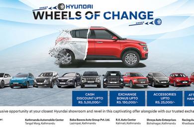 हुण्डाइको ‘ह्वील्स अफ चेञ्ज’ अफर सार्वजनिक 