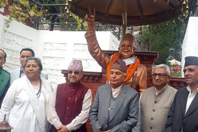 नवनिर्वाचित राष्ट्रपति पौडेल वाँडेगाउँस्थित भट्टराई आश्रममा