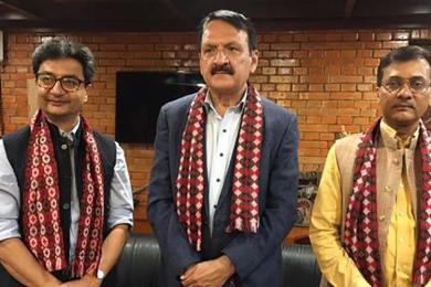 कांग्रेसको प्रतिनिधिमण्डल र भाजपाका अध्यक्षबीच नयाँदिल्लीमा भेटवार्ता