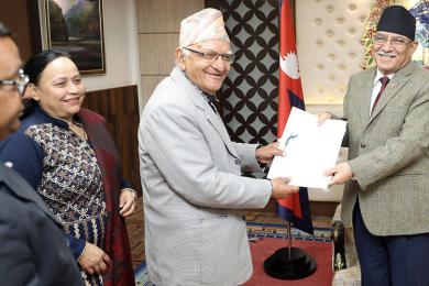 राष्ट्रियताको रक्षाका निम्ति अग्रपङ्क्तिमा छु : प्रधानमन्त्री दाहाल