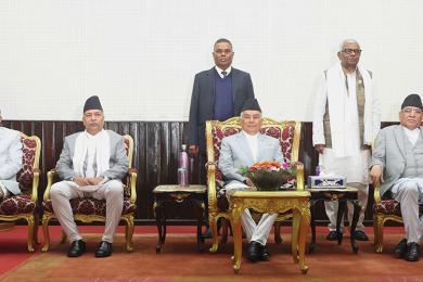 राष्ट्रपतिसमक्ष उपप्रधानमन्त्री र मन्त्रीद्वारा सपथ