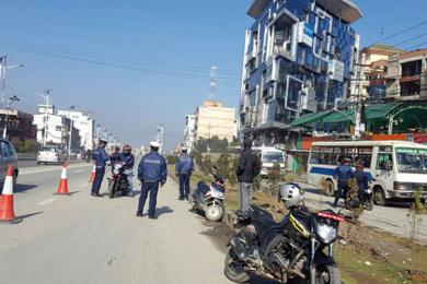 काठमाडौँ उपत्यकाको ट्राफिक जाँचमा कडाइ