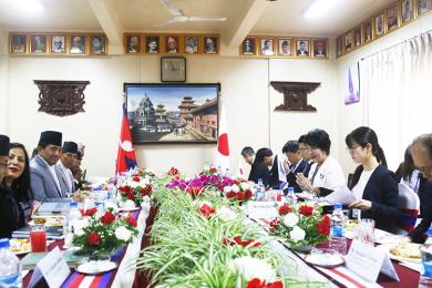 नेपाल र जापानका परराष्ट्रमन्त्रीबीच भेटवार्ता