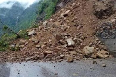 लेदोसहितकाे पहिराेले वीपी राजमार्ग अवरुद्ध