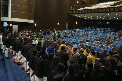 कांग्रेसको अवरोधपछि राष्ट्रियसभाको बैठक स्थगन