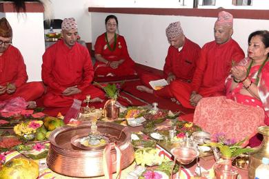 सैनिक श्रीमती संघले गर्‍यो रुद्री पूजा 