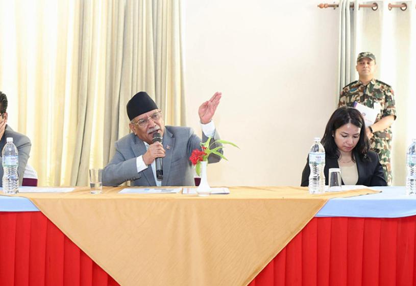 सुनकोशी मरिन डाइभर्सनको बाँकी काम निर्धारित समयमै सम्पन्न होस् : प्रधानमन्त्री प्रचण्ड 