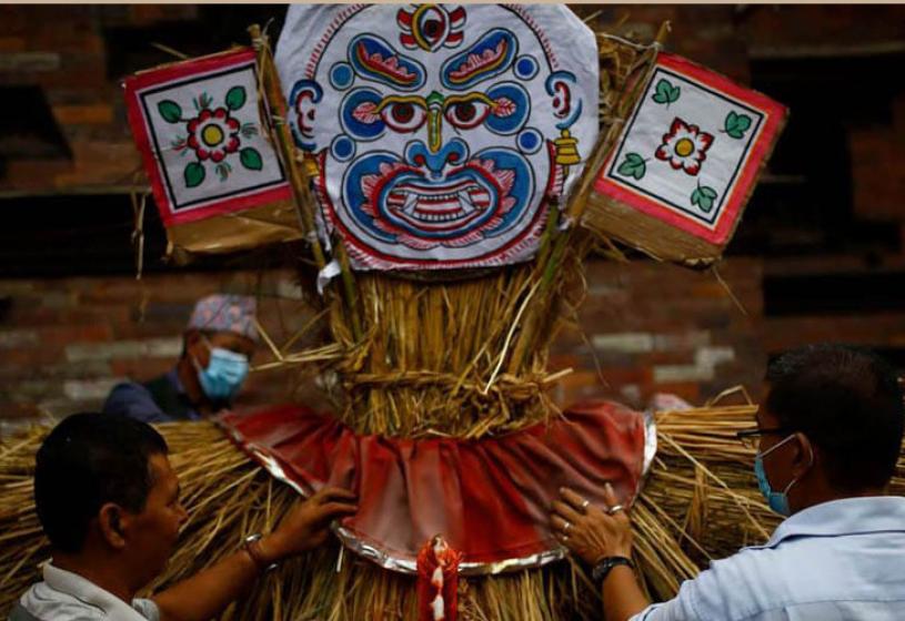 आज श्रावण कृष्ण चतुर्दशीः घण्टाकर्ण अर्थात् गठामङ्गल पर्व मनाइँदै