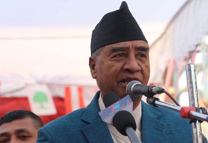 राम्रो संविधान बनाउँदा बहुमत ल्याउन सक्ने अवस्था भएन : सभापति देउवा
